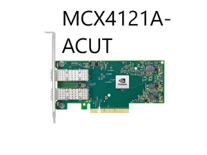NVIDIA Mellanox MCX4121A-ACUT ConnectX-4 LX Dual-Port 25GbE SFP28 Ethernet Network Adapter Card